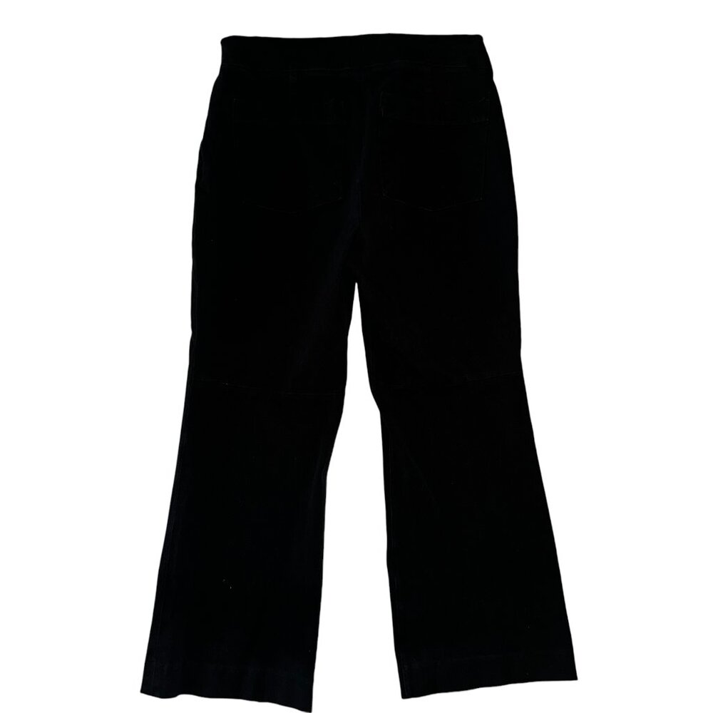 SPANX On-The-Go Kick Cropped Flare Pant in Black Size Medium Petite